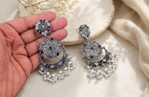 Long stone earrings