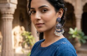 Long stone earrings