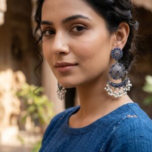 Long stone earrings