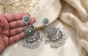 Long stone earrings