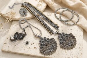 Dual tone jewellery combo
