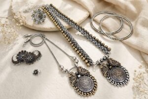 Dual tone jewellery combo