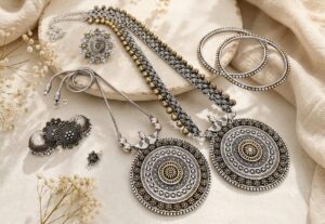Dual tone jewellery combo