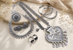 Premium german silver jewellery combo