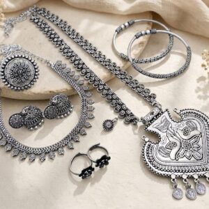 Premium german silver jewellery combo