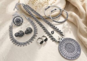 Premium german silver jewellery combo