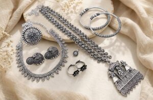 Premium german silver jewellery combo