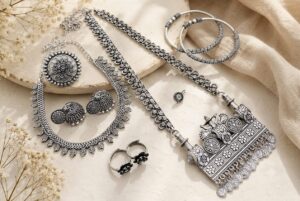 Premium german silver jewellery combo