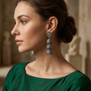 Elegant 3 layer replica jhumkas