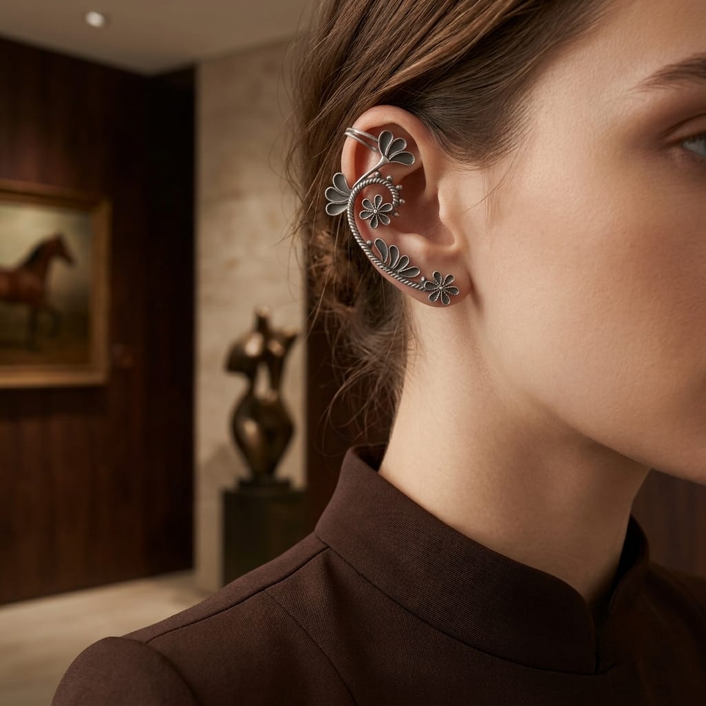 Petal Vine Earcuffs