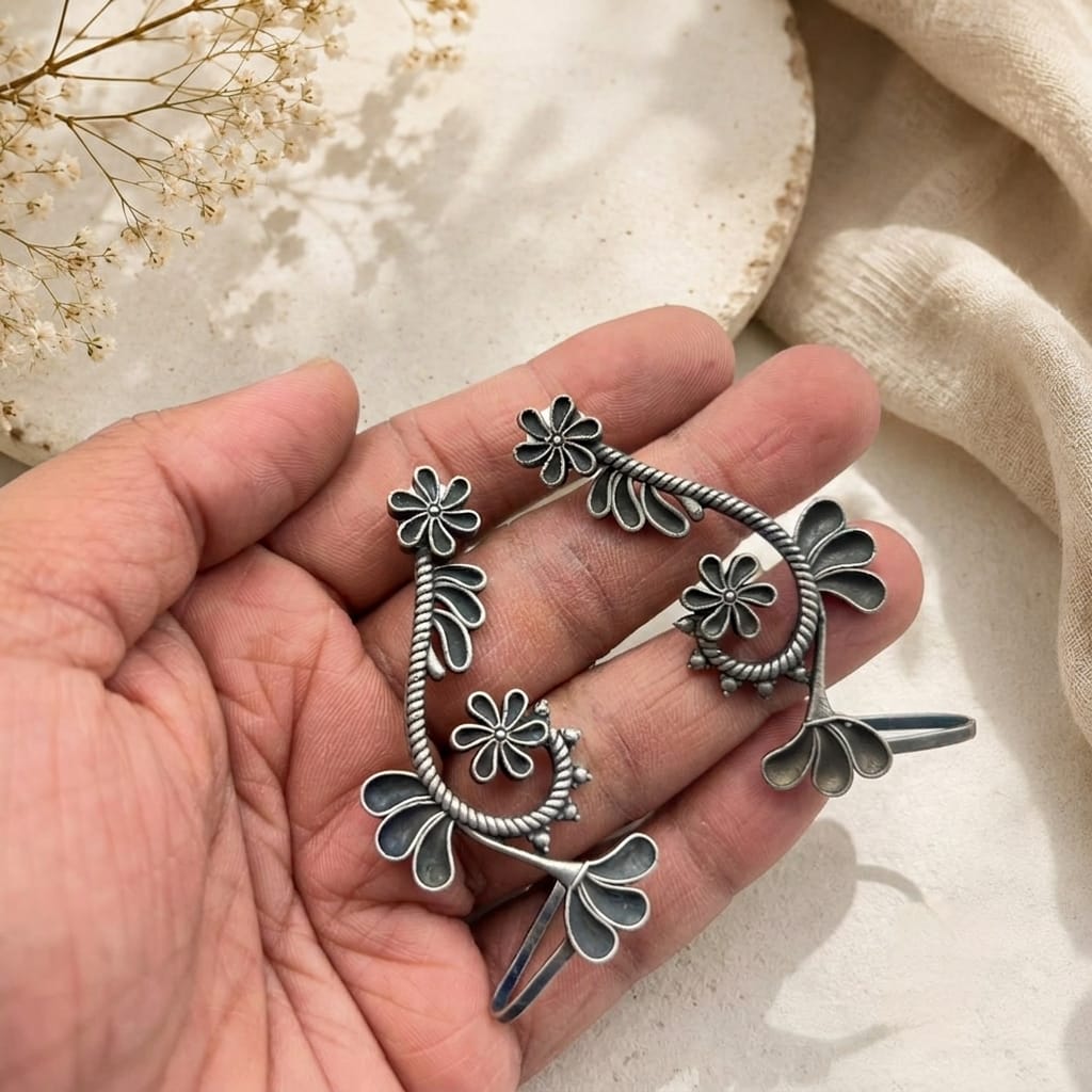 Petal Vine Earcuffs