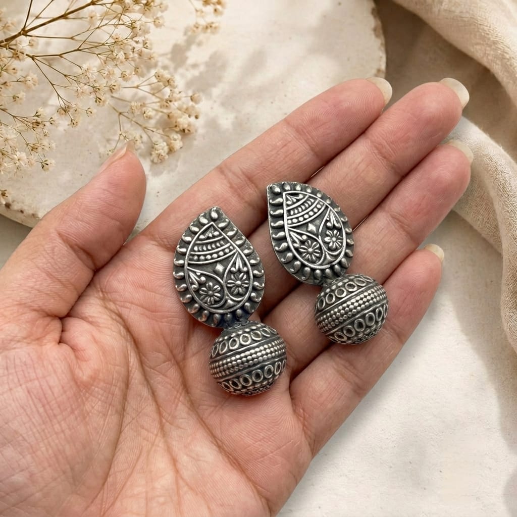 Paisley Bloom Drop Earrings