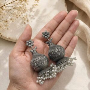 Floral Vessel Jhumkas