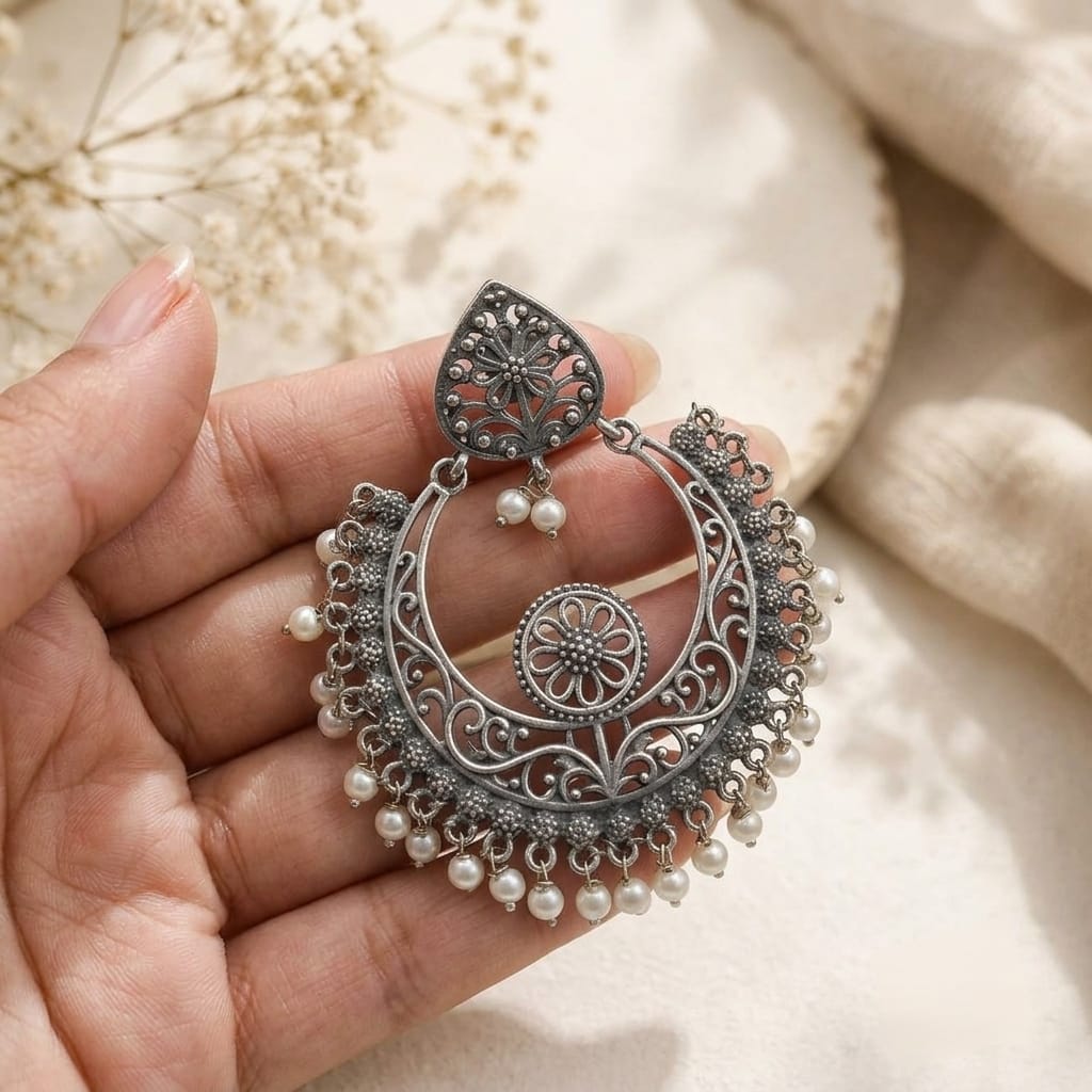 German Silver Chaandbali