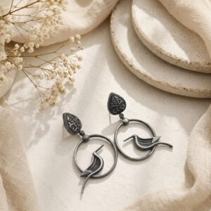 Avian Circle Earrings