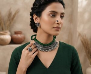 Thread ghughroo choker set